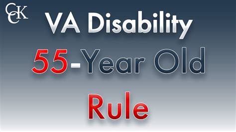 However, the VA can reduce the rating if the condition has improved. . Va disability 55 year old rule